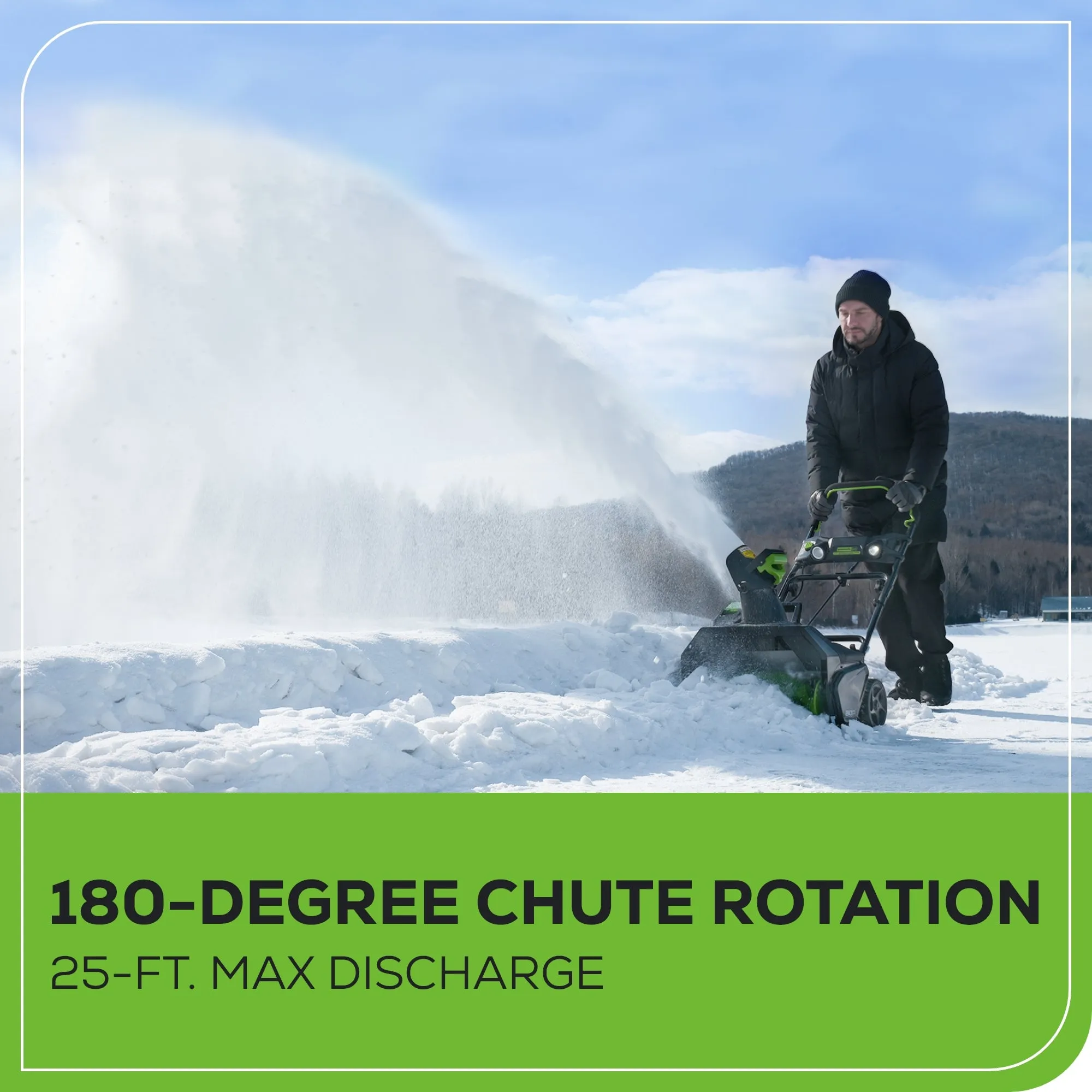 80V 20-Inch Cordless Single-Stage Snow Blower - Battery Operated, Tool Only