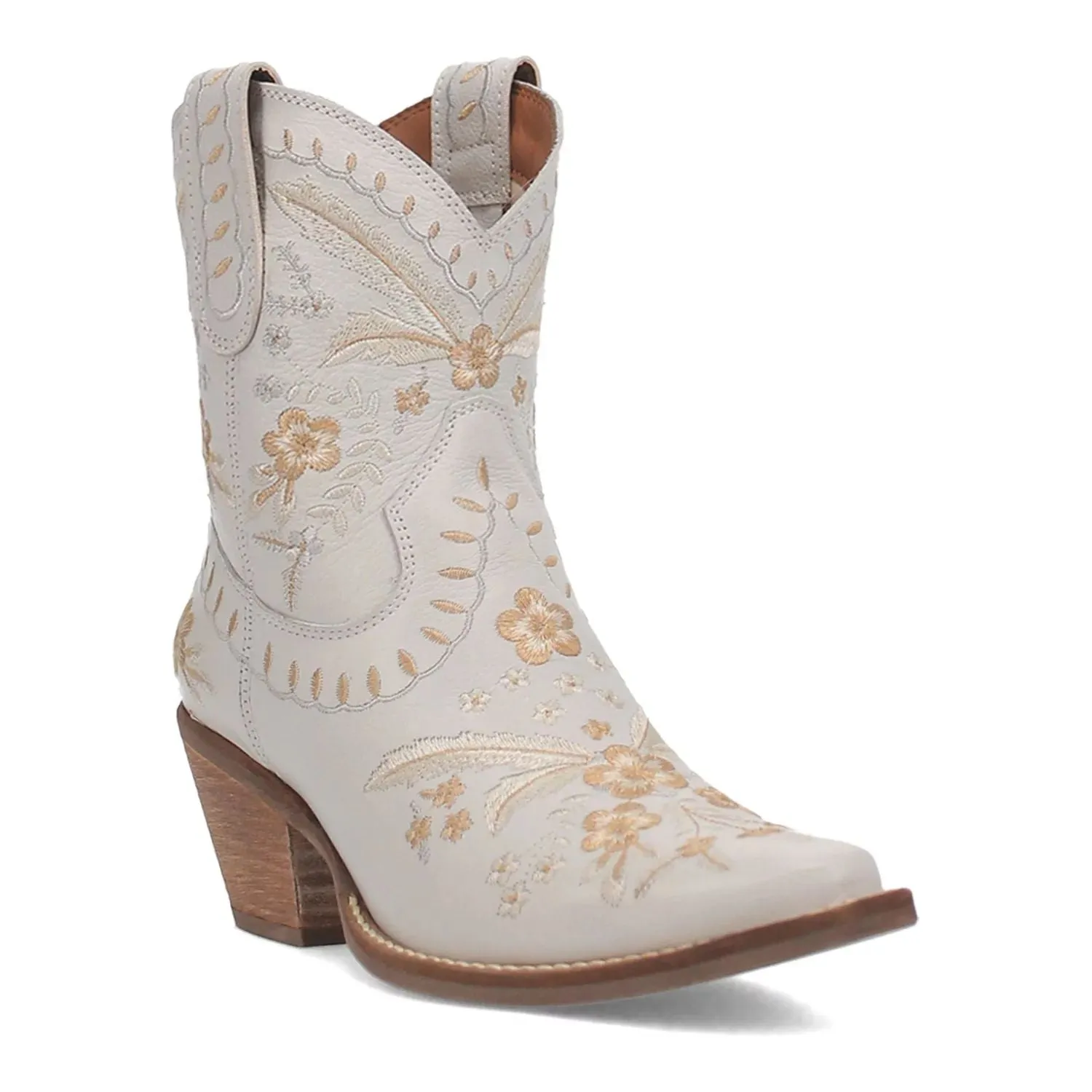 Dingo Primrose Dingo Women's Leather Western Boots, White