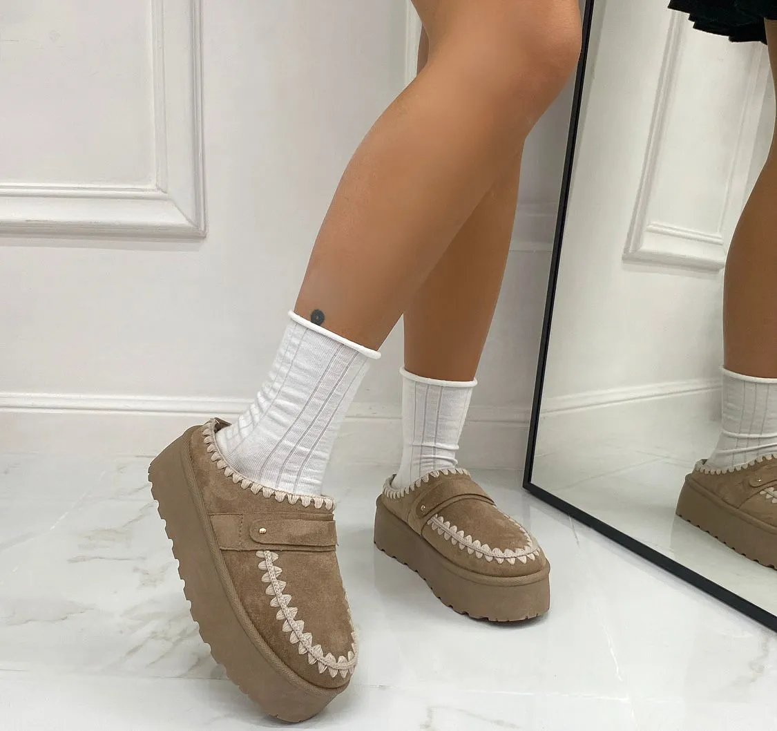 Ester - Stivaletto Eskimo Boots Gomma Alta Khaki