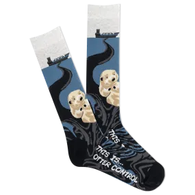 K.Bell Men's This Is Otter Control Crew Sock