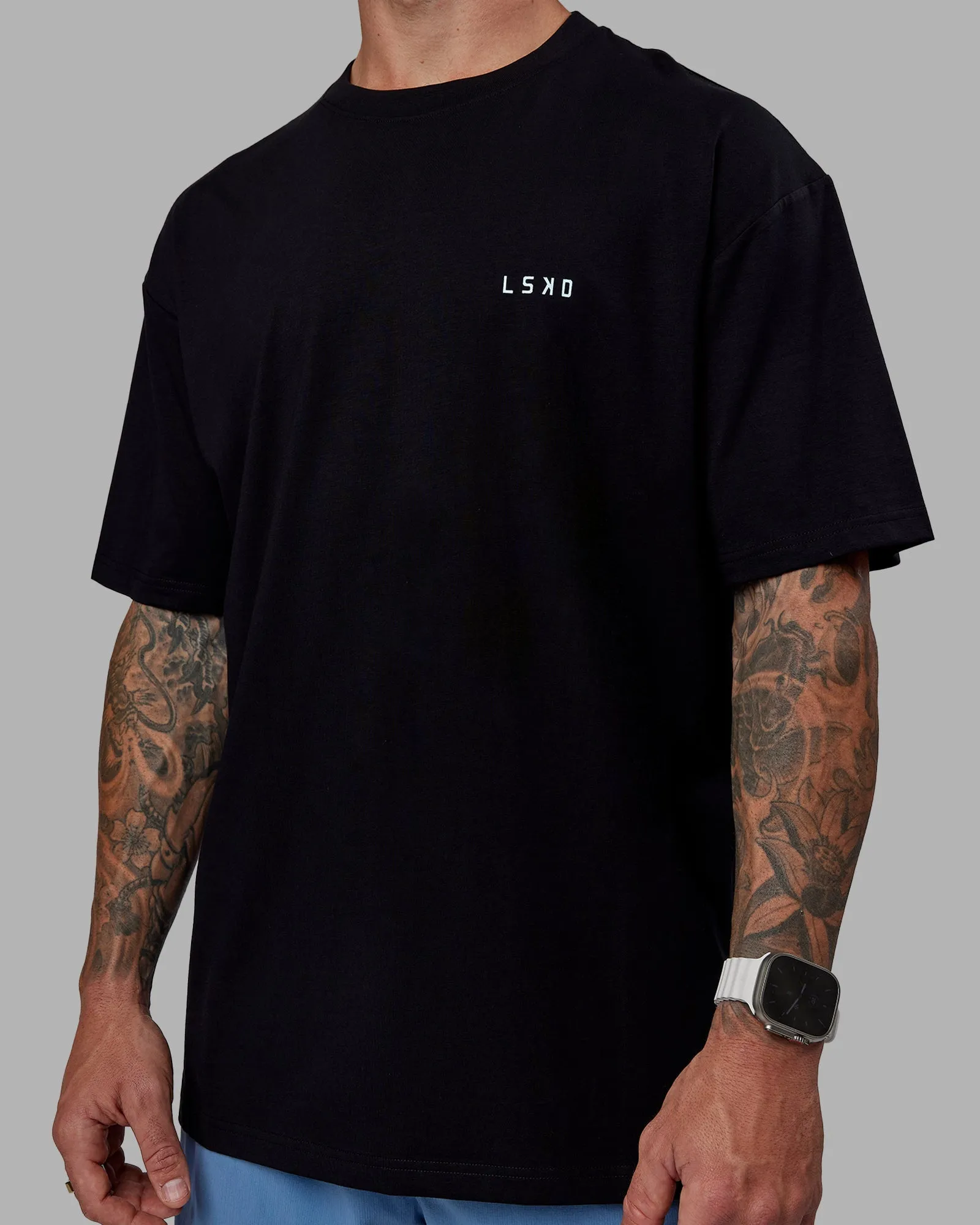 LSKD x Logan Martin FLXCotton Tee Oversize - Black-Windsurfer